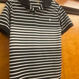 Polo by Ralph Lauren. Black and white mesh, boys size 14-16, NEW.